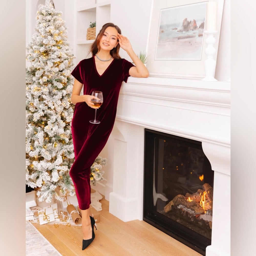 Smash + Tess Sunday Velvet Romper